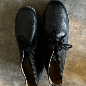 Johnston & Murphy black boots,